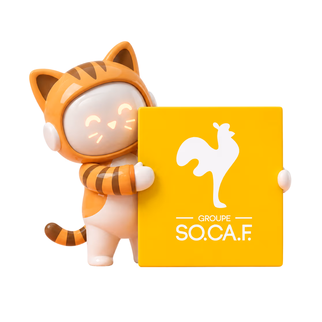 Mascotte LOCKimmo présentant le partenariat SOCAF