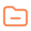 Icône dossier orange