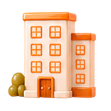 Icône mascotte — cabinets de gestion locative