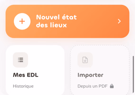 Application mobile d’état des lieux : création d’un nouvel état et import depuis un PDF
