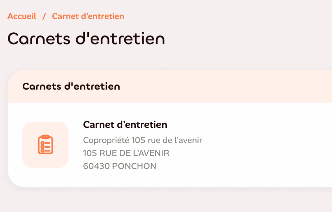 Carnets d’entretien d’une copropriété dans LOCKimmo