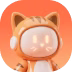 Mascotte chat orange de LOCKimmo